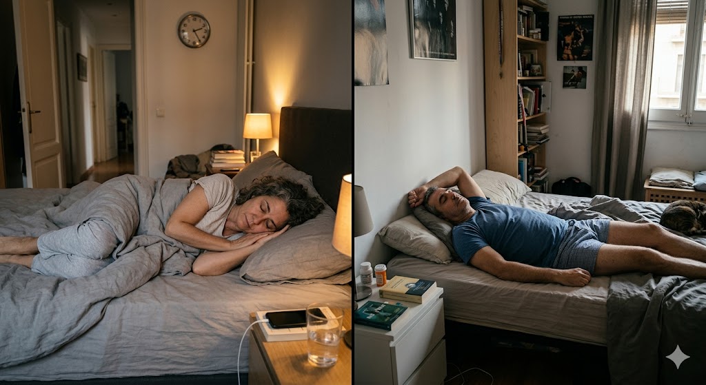 La pareja que duerme separada