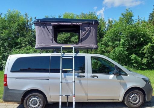 Dachzelt Aktivca,per Camper Hochzelt Montage Hartschale innen Vito Montiert mit Leiter