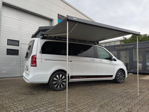Markise Thule Marco Polo Vito Aufstelldach Halter Montage Markise Fiamma Thule ausgefahren