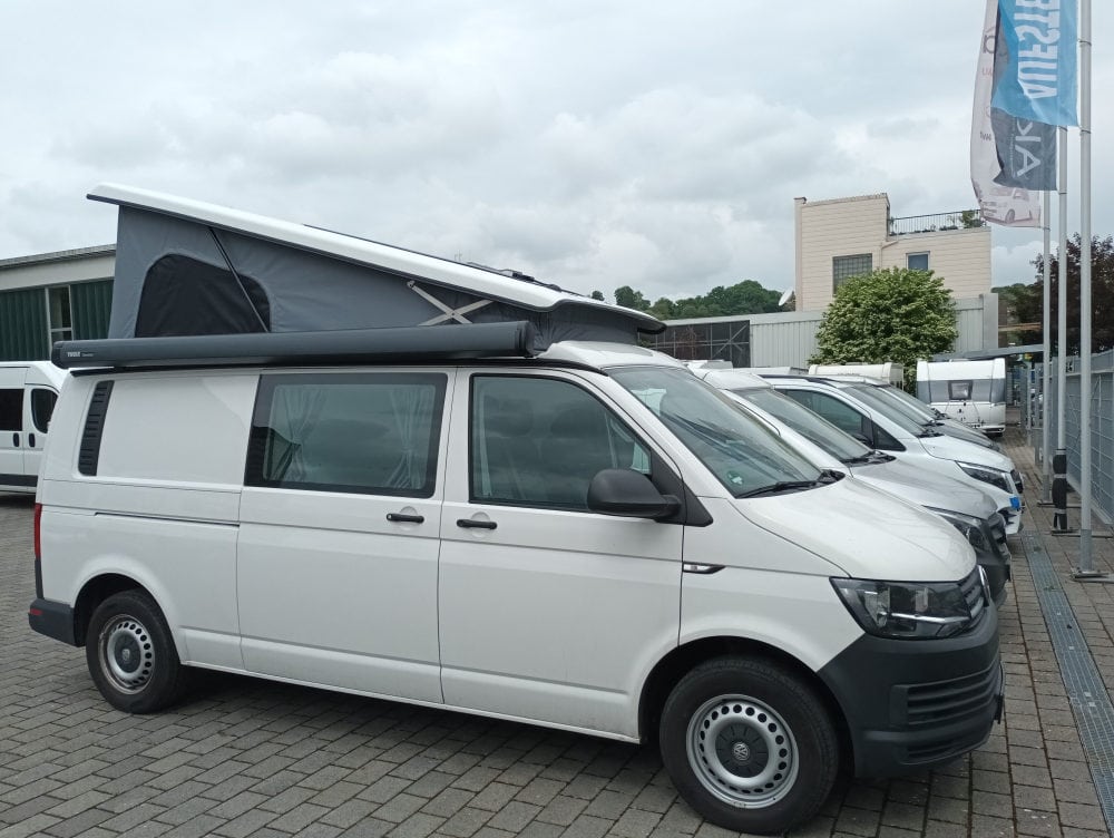 Markise Multirail Reimo Aufstelldach Montage Thule VW T6 T5 Camper lang hiho weiß