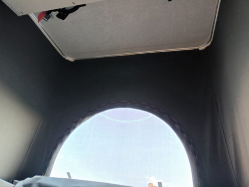 SCA 124 Ford Transit Custom Aufstelldach Camper Klappdach offen innen