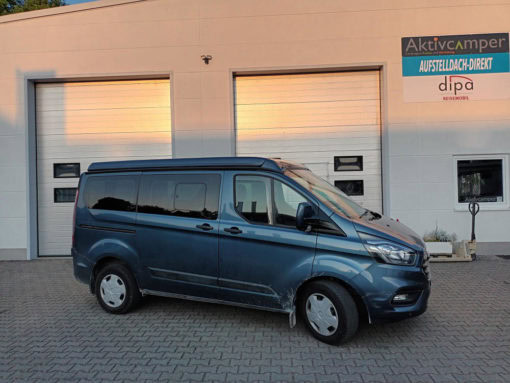 SCA 124 Ford Transit Custom Aufstelldach Camper Klappdach geschlossen seite vorne