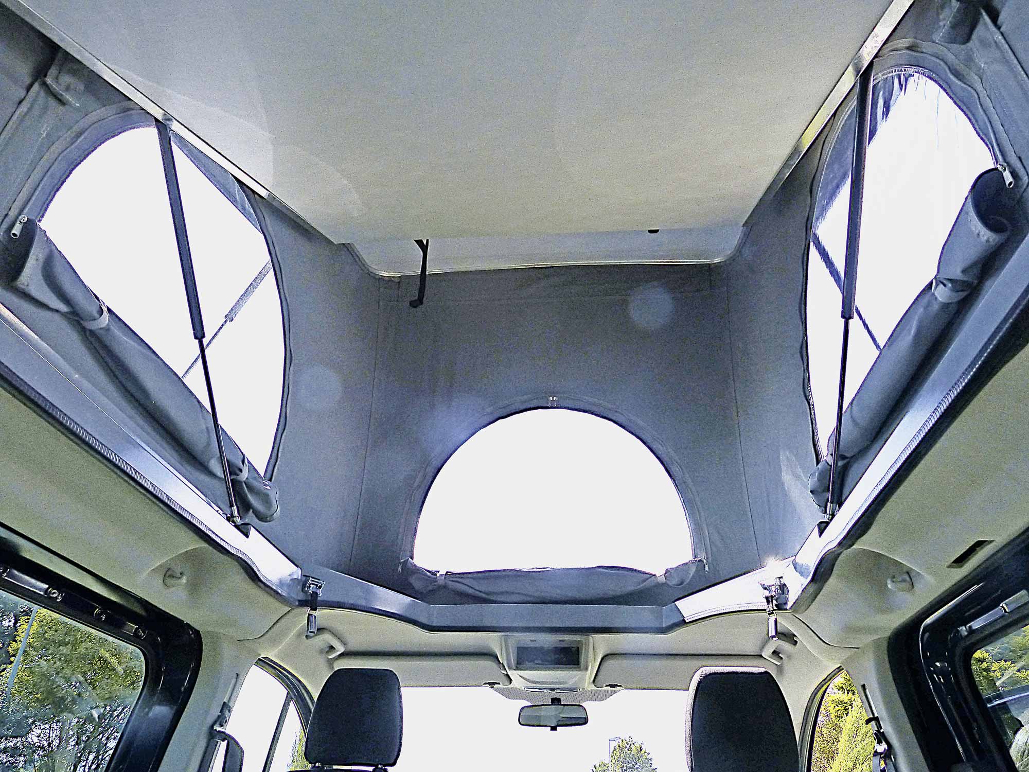SCA 124 Ford Transit Custom Aufstelldach Camper Klappdach innen