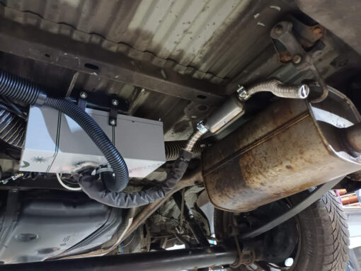 Caddy Standheizung Autoterm Unterflur in Edelstahlgehäuse Montage nachrüsten