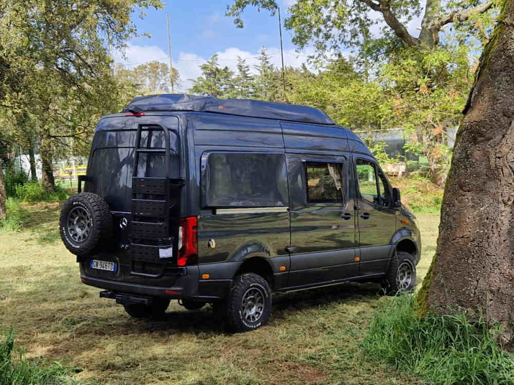 Sprinter Aufstelldach Skyup Sky up Schlafdach Mercedes 906 und 907 nachrüsten einbau hinten