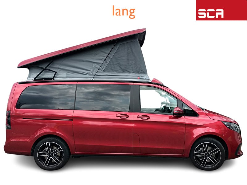 Titelbild SCA 152 Vito V-Klasse EQV Aufstelldach Mercedes nachrüsten elegantes Schlafdach Model 2024 mit Logo 800x600 jpg