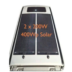 400W Solarmodul Mercedes Marco Polo autark Mobil Arbeiten und Homeoffice mit 2 x 200W PV-Modulen auf dem Aufstelldach Titel