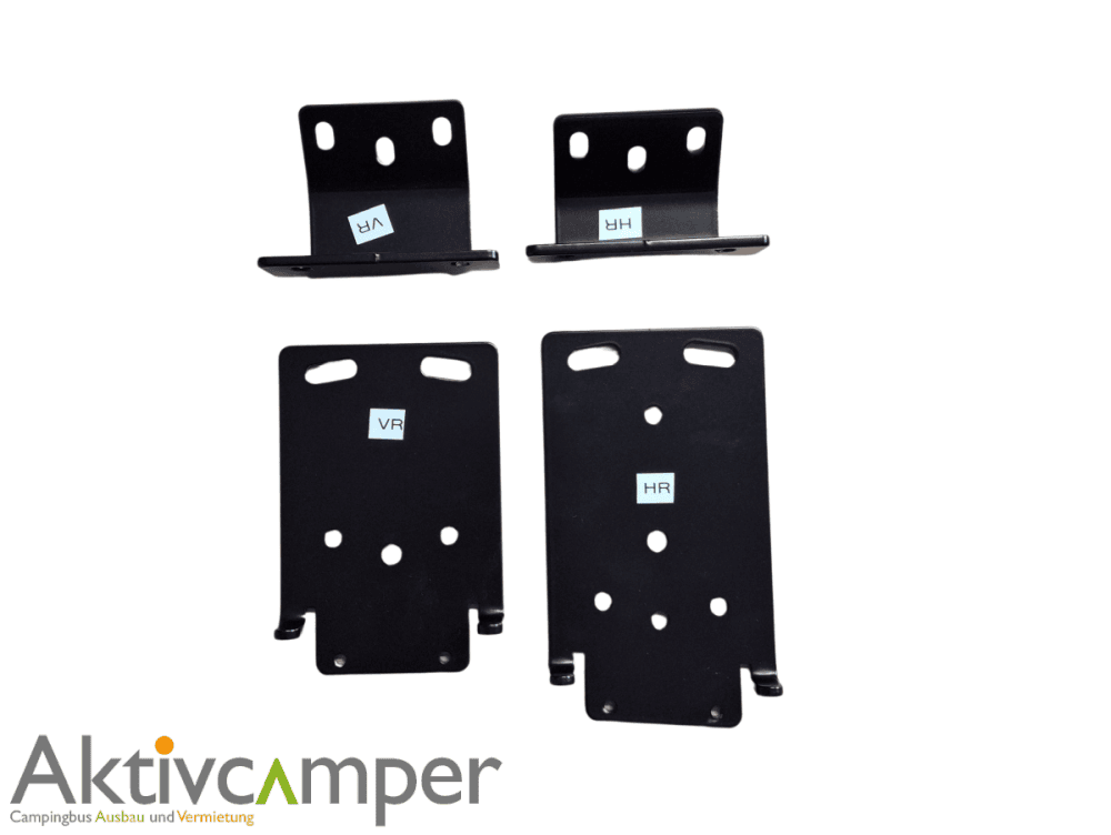 Markisenhalter Multirail Mercedes Vito V-Klasse mit Aufstelldach Reimo Easyfit, Pössl Vanstar, SCA 152 und Crosscamp kompatibel Halterset front