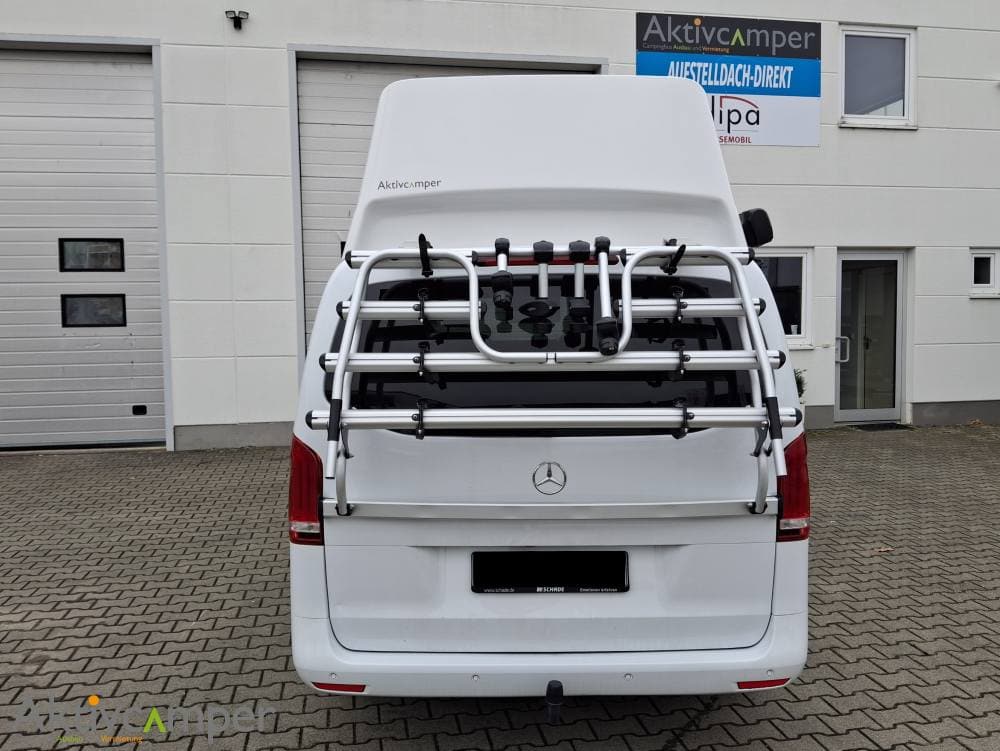 Hochdach Mercedes Vito V-Klasse Reimo fest mit Fenster und Markise Isolation ideal Heck
