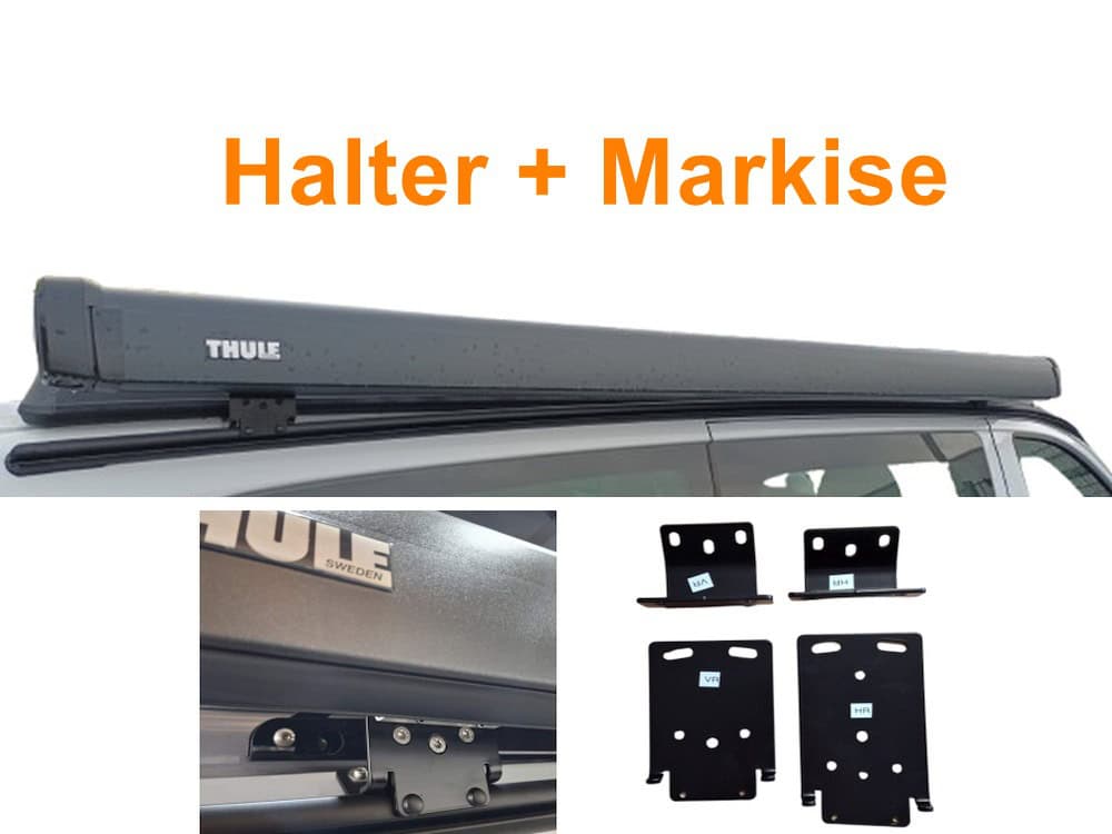 Markisenhalter Multirail Mercedes Vito V-Klasse mit Aufstelldach Reimo Easyfit, Pössl Vanstar, SCA 152 und Crosscamp kompatibel Titel