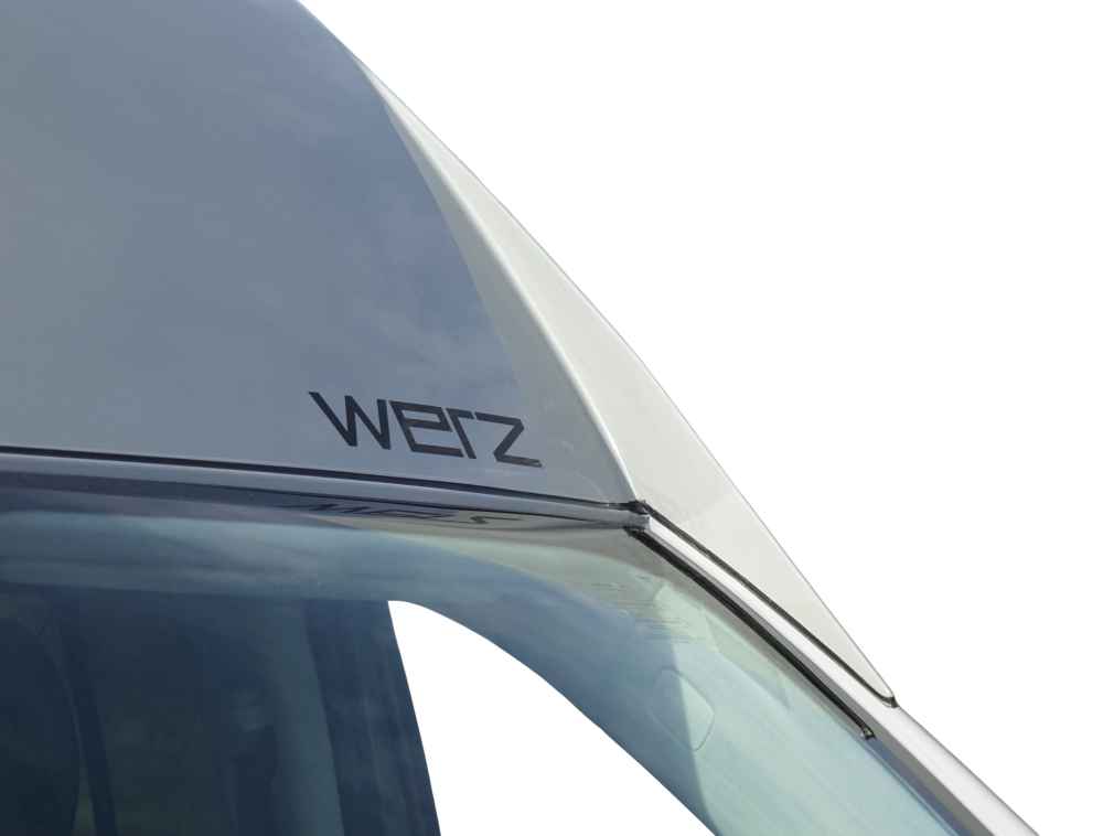 Vito Hochdach Premium Line Stabiles Hochdach mit Stehhöhe und sportlichem Design. GFK Hochdach für V-Klasse Mercedes Spezialist Aktivcamper front finne