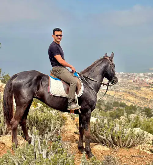 half day horse riding in Taghazout along the beach