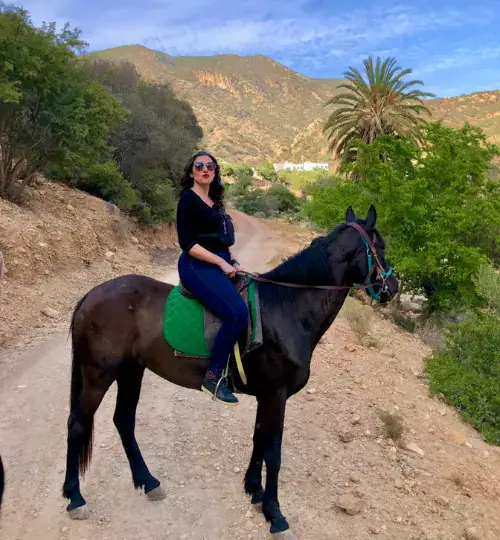 half day horse riding in Taghazout along the beach