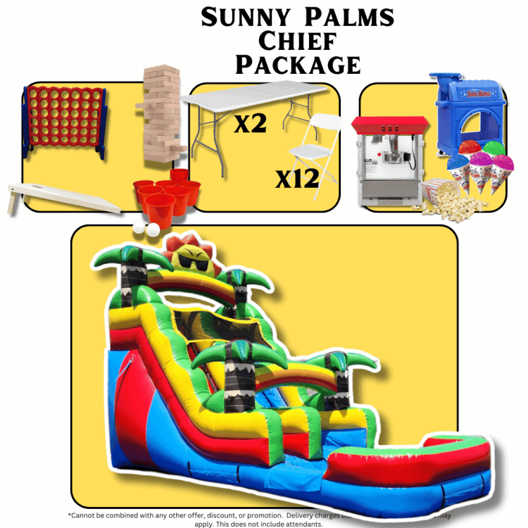 Sunny Palm Chief Package — summer birthday party rental Central Kentucky