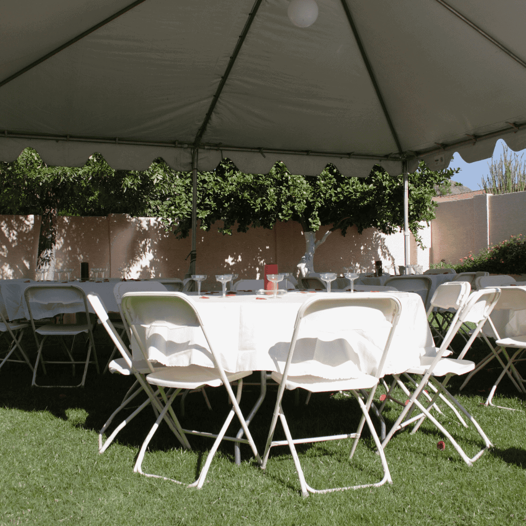 Tent table and chair rentals Lancaster KY — Backyard Responders