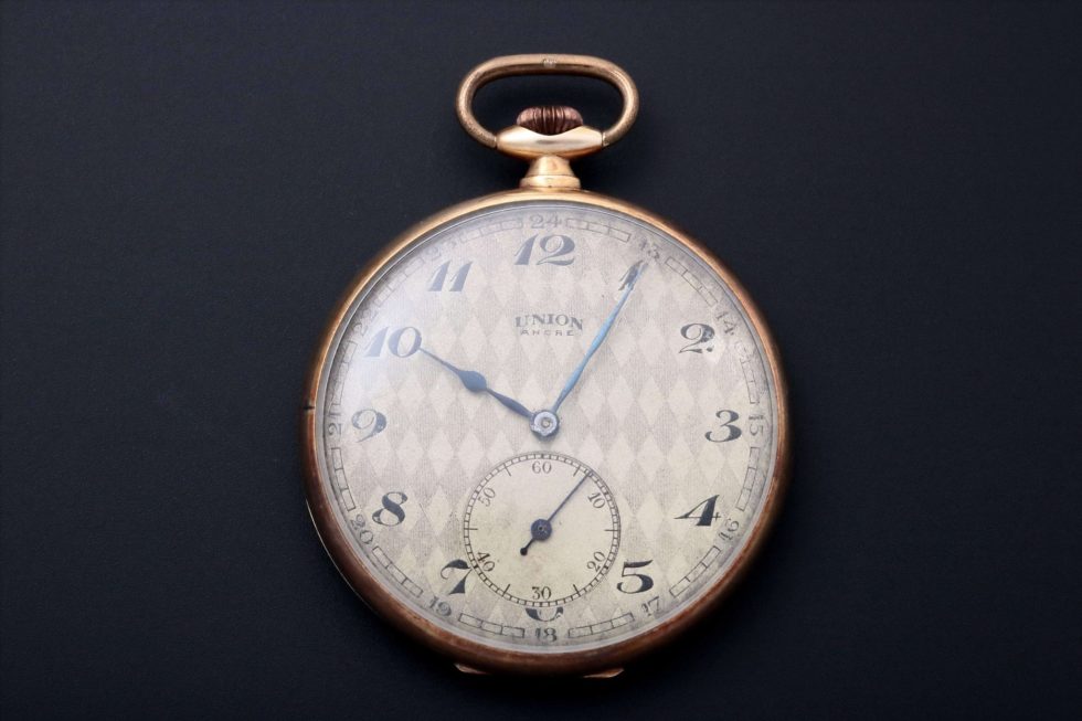 HB30-004 – 14k Yellow Gold Union Ancre Pocket Watch – Baer & Bosch Auctions