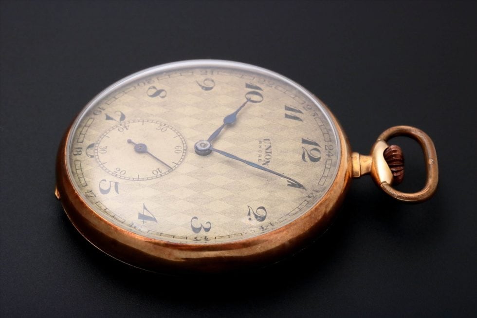 HB30-004 – 14k Yellow Gold Union Ancre Pocket Watch – Baer & Bosch Auctions