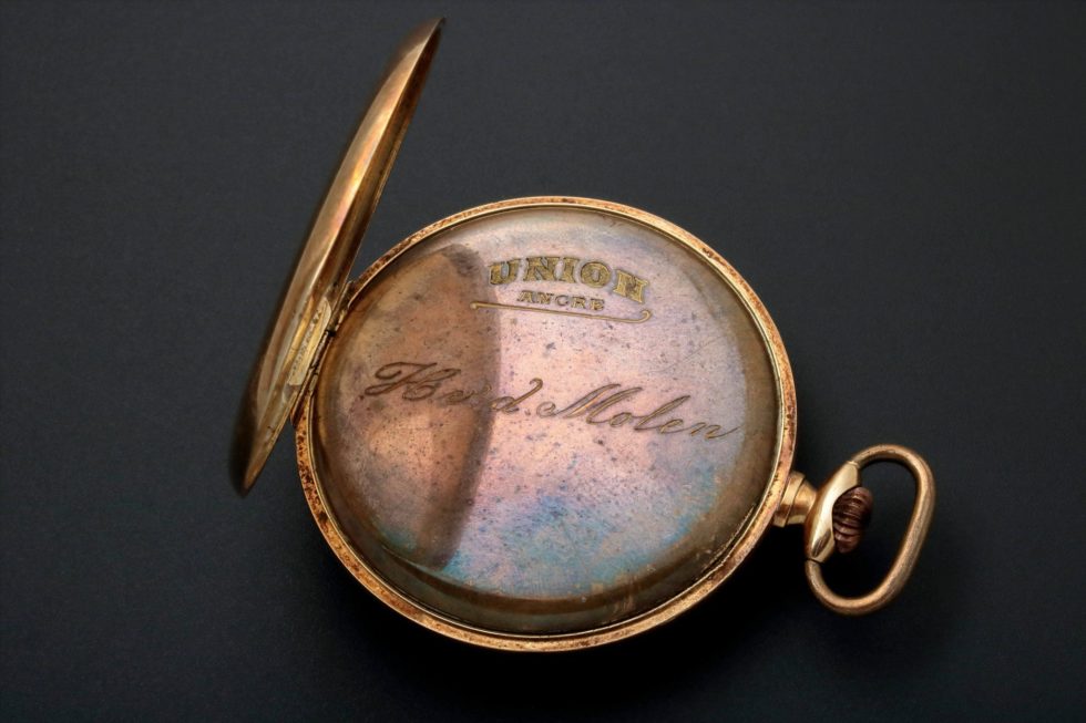 HB30-004 – 14k Yellow Gold Union Ancre Pocket Watch – Baer & Bosch Auctions
