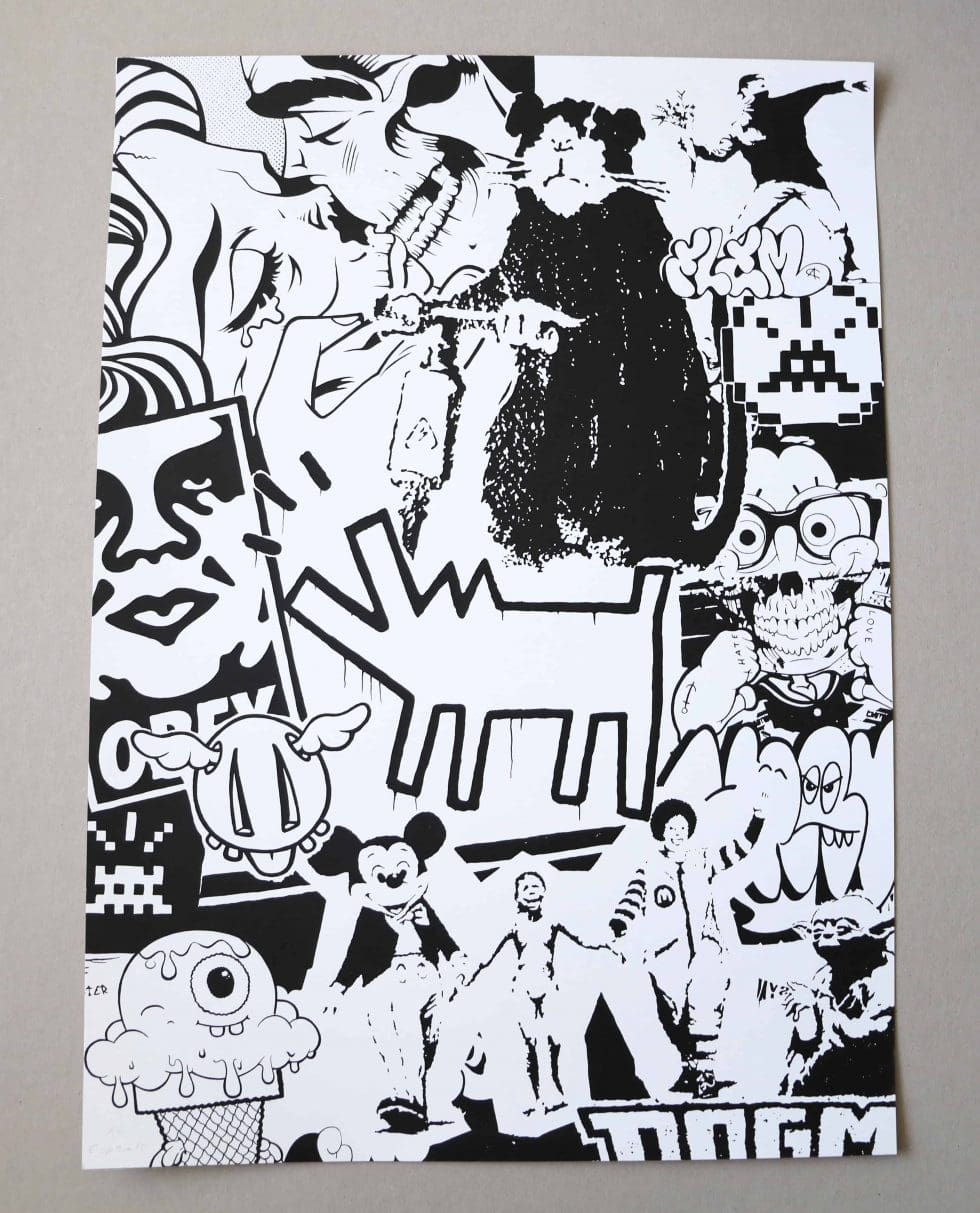 HB29-061 – Cote Escriva Street Art Screen Print Limited Edition of 50 – Baer & Bosch Auctions