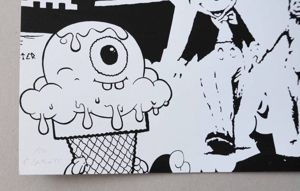 HB29-061 – Cote Escriva Street Art Screen Print Limited Edition of 50 – Baer & Bosch Auctions