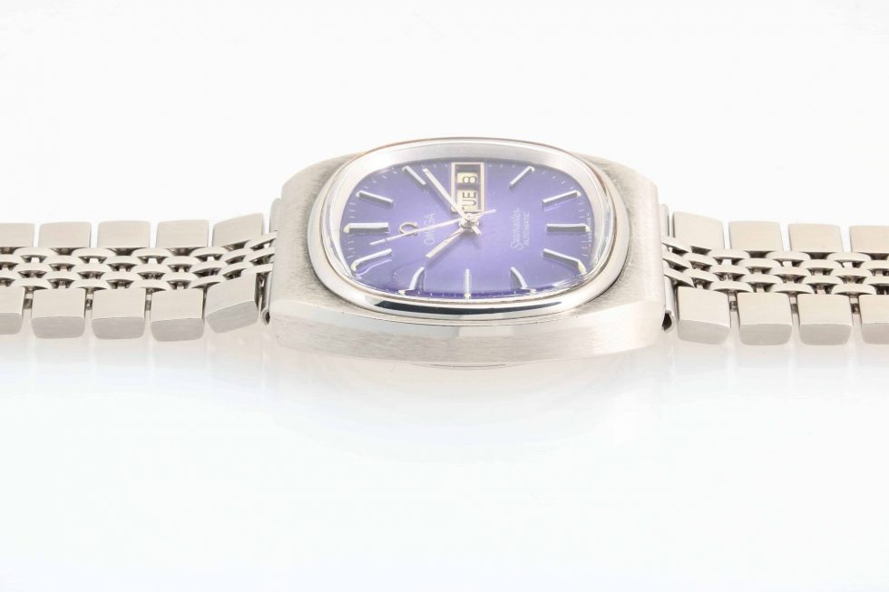10521 Omega 166.0211 Seamaster Day Date Purple Dial Watch2