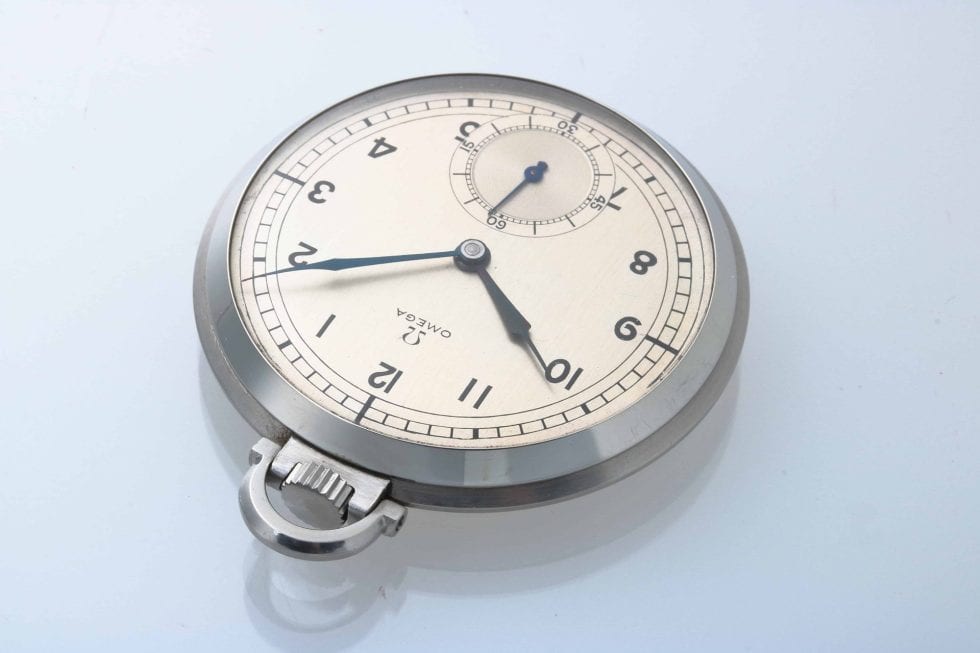 12543 Omega Sub Seconds Pocket Watch Art Deco Style Dial – Baer & Bosch