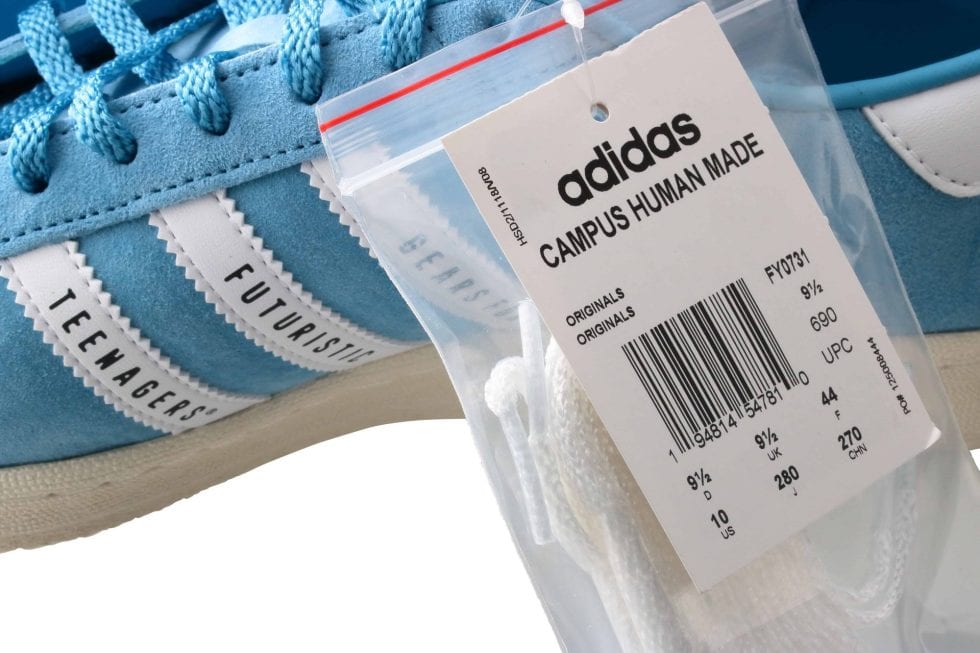 Adidas x Human Made Campus Sneakers Blue – Baer & Bosch