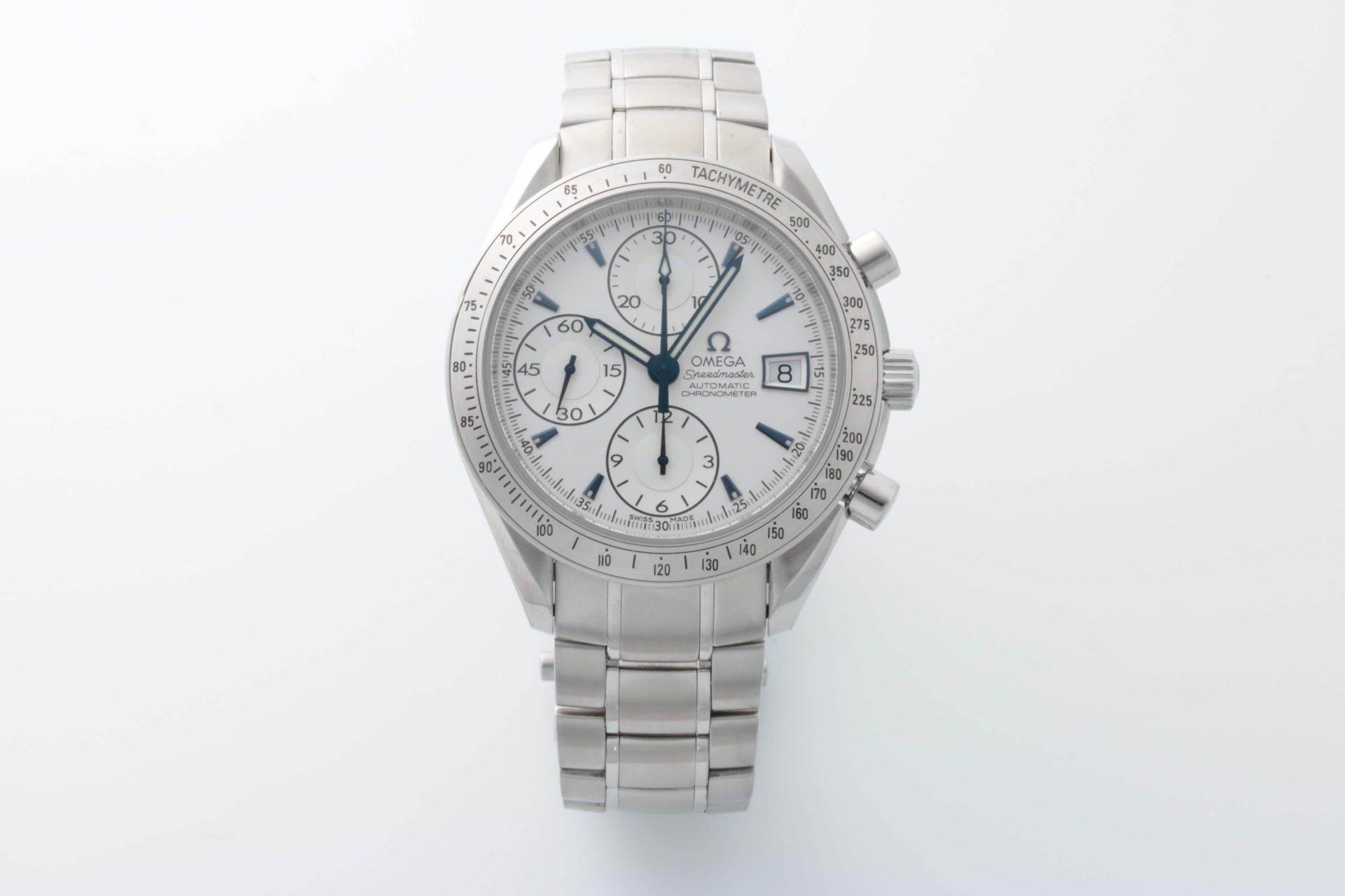 HB31-041 – Rare Omega Speedmaster 3211.32 Blue Arrow Markers Watch Special Japan Edition – Baer & Bosch Auctions