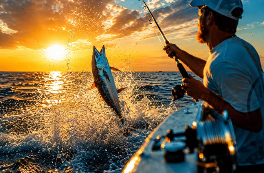 Private fishing activity in Bali