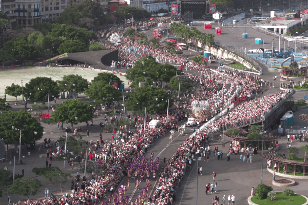 Carnaval de Tenerife con dron