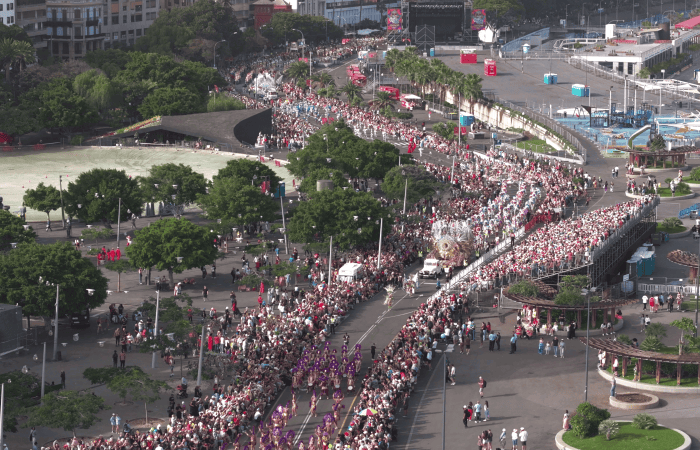 Carnaval de Tenerife con dron