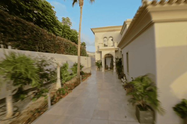 Real estate drone tour