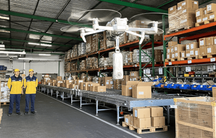 Dron en paquetería en Canarias