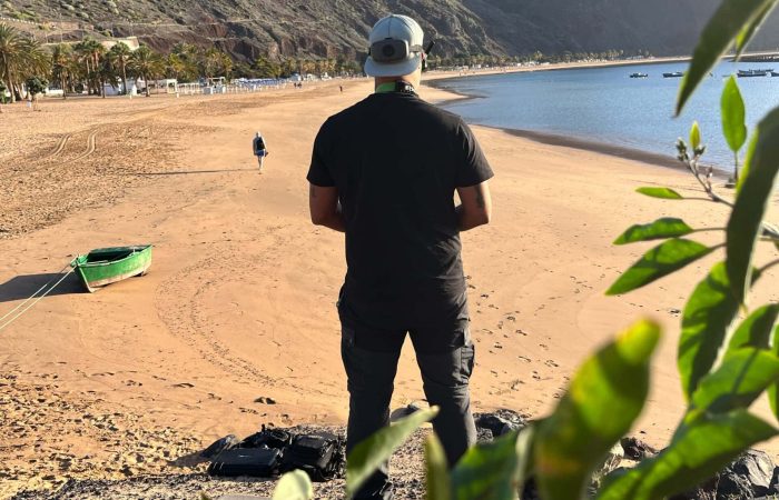 Vuelo de dron audiovisual en Las Teresitas