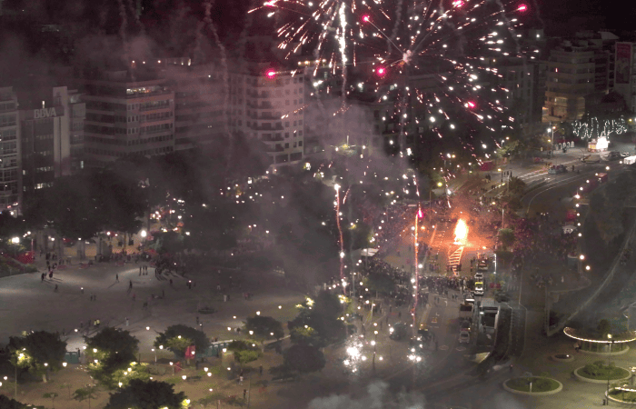 servicio de drones en festivales