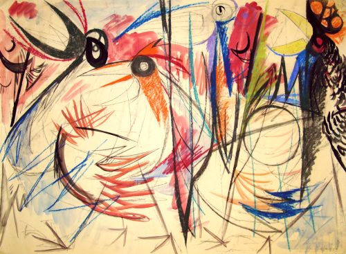 1952 Bengt Olson Pastell Ibiza