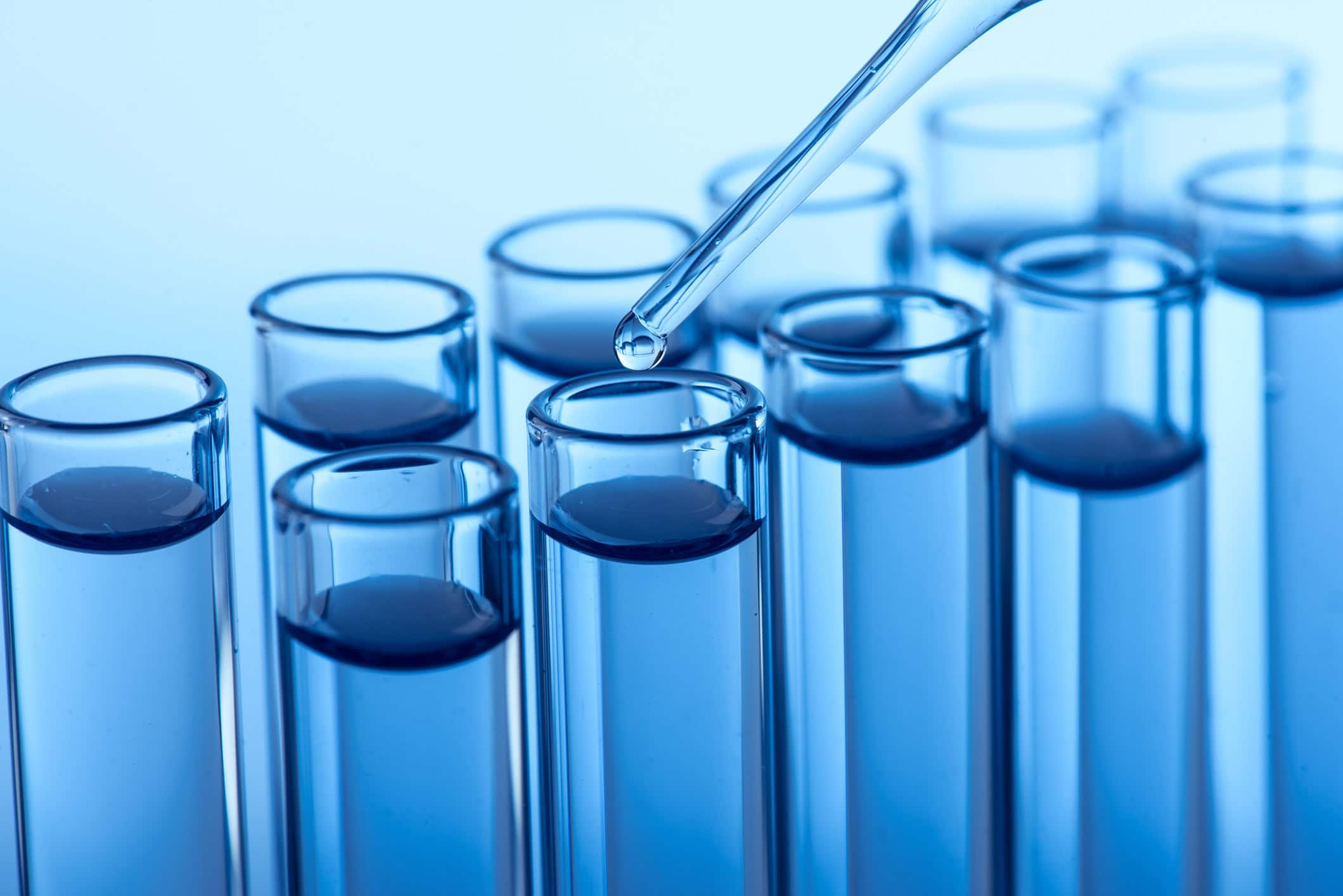 Laboratory test tubes