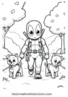 Free Printable Deadpool Coloring Pages – 80+ Marvel Sheets | Color Online - Post Thumbnail