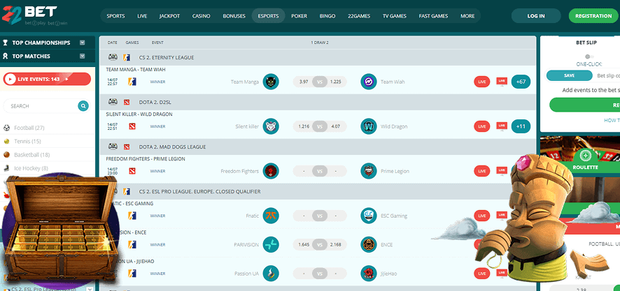 22Bet Betting Online