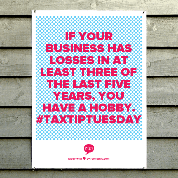 business hobby loss