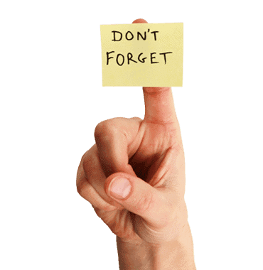 Don't forget