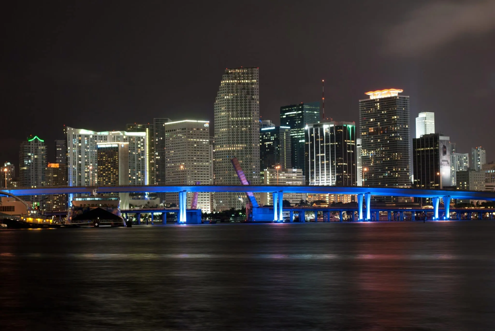 Skyline of a conceptual Miami Silicon Valley