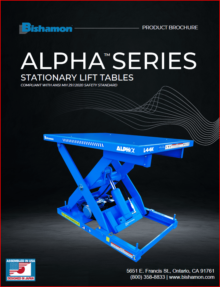 Alpha Series Industrial Scissor Lift Tables | Bishamon