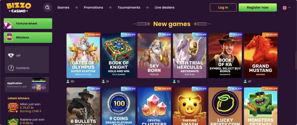 Bizzo Casino Bonuses and Promotions