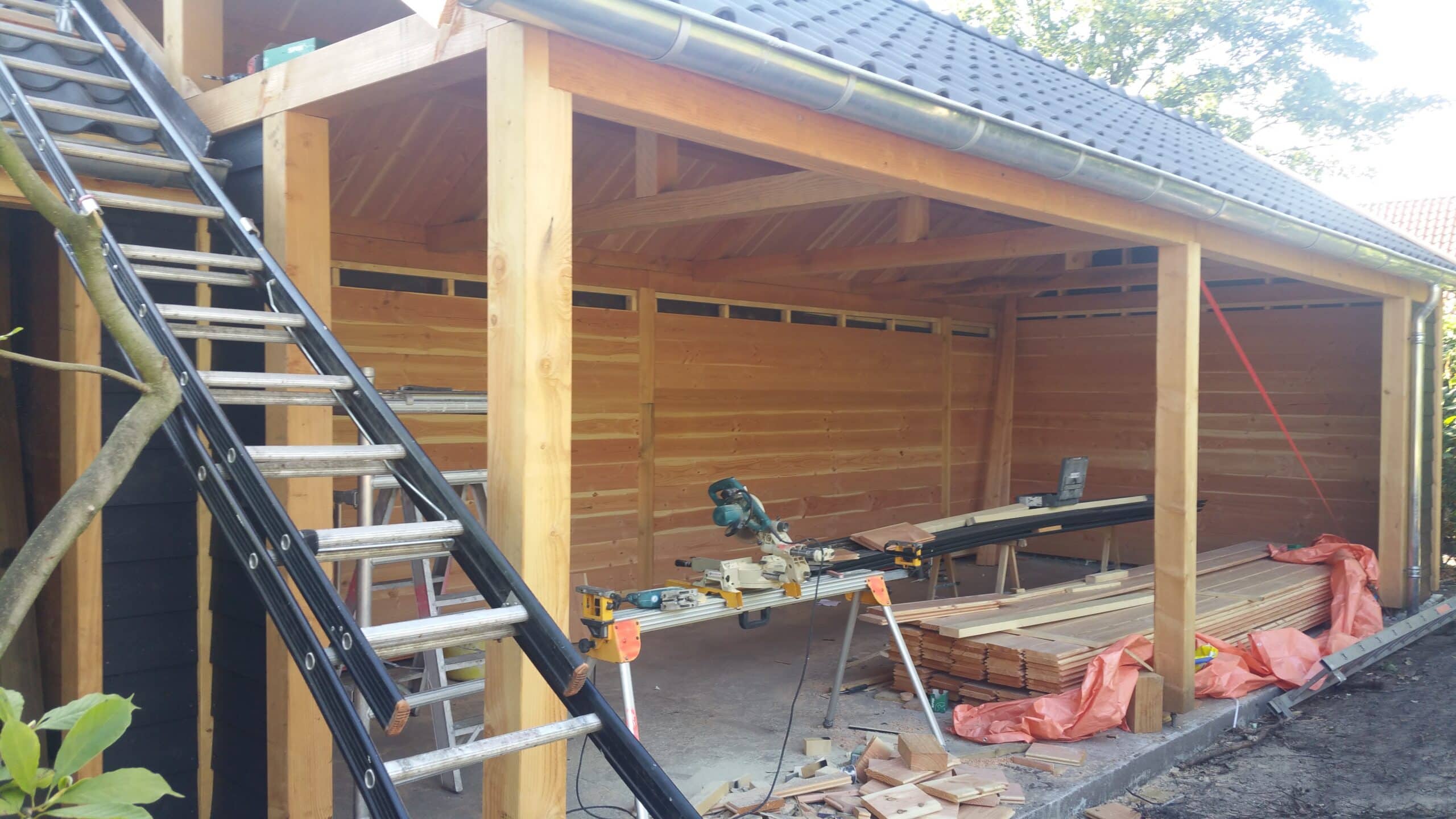 Houtbouw bijgebouw BJ-Bouw