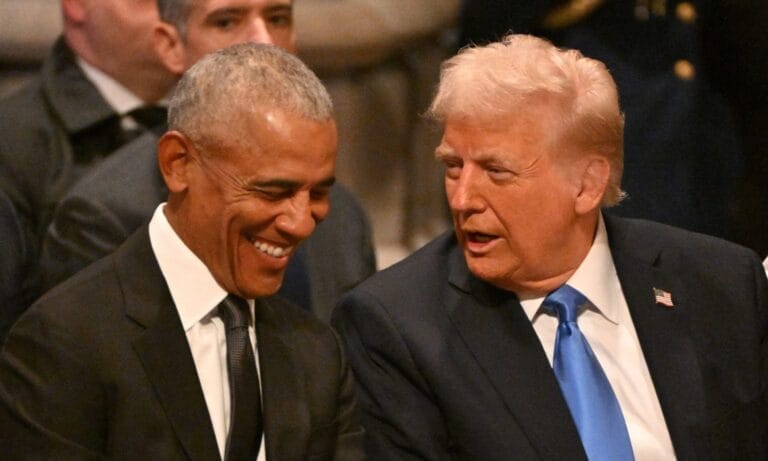 Barack Obama and Donald Trump reportedly conversed at Jimmy Carter’s funeral.