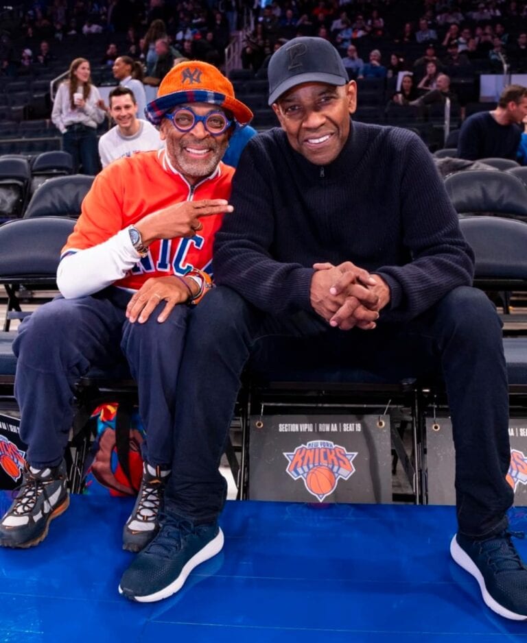 Denzel Washington and Spike Lee Hit MSG for Knicks vs. Celtics Showdown