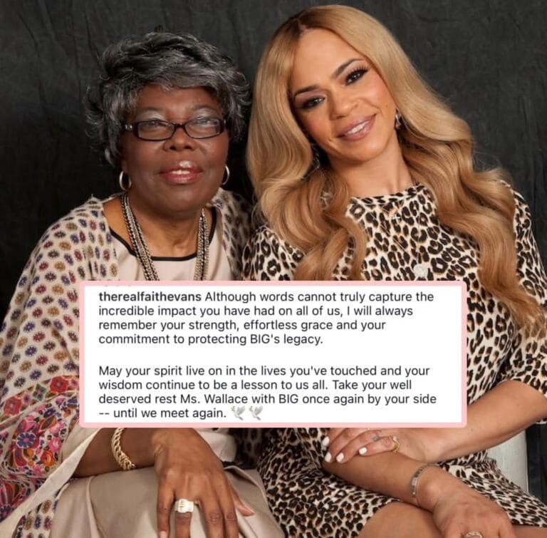 Faith Evans pays tribute to Voletta Wallace