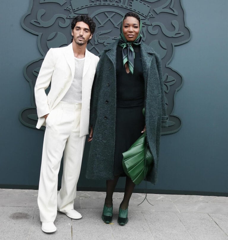 Venus Williams Spotted with Taylor Zakhar Perez and Adrien Brody at Lacoste Show in Paris