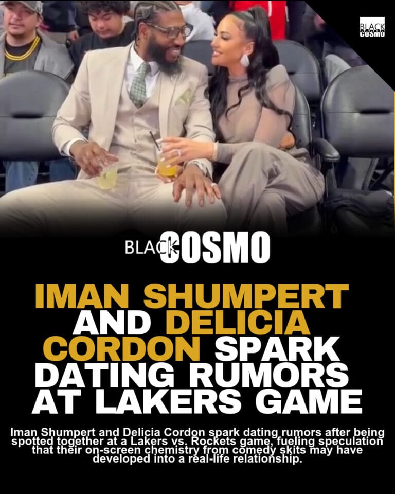 Iman Shumpert & Delicia Cordon Go Public Courtside